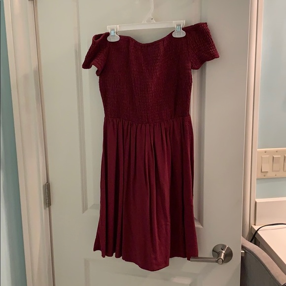 maroon sundress